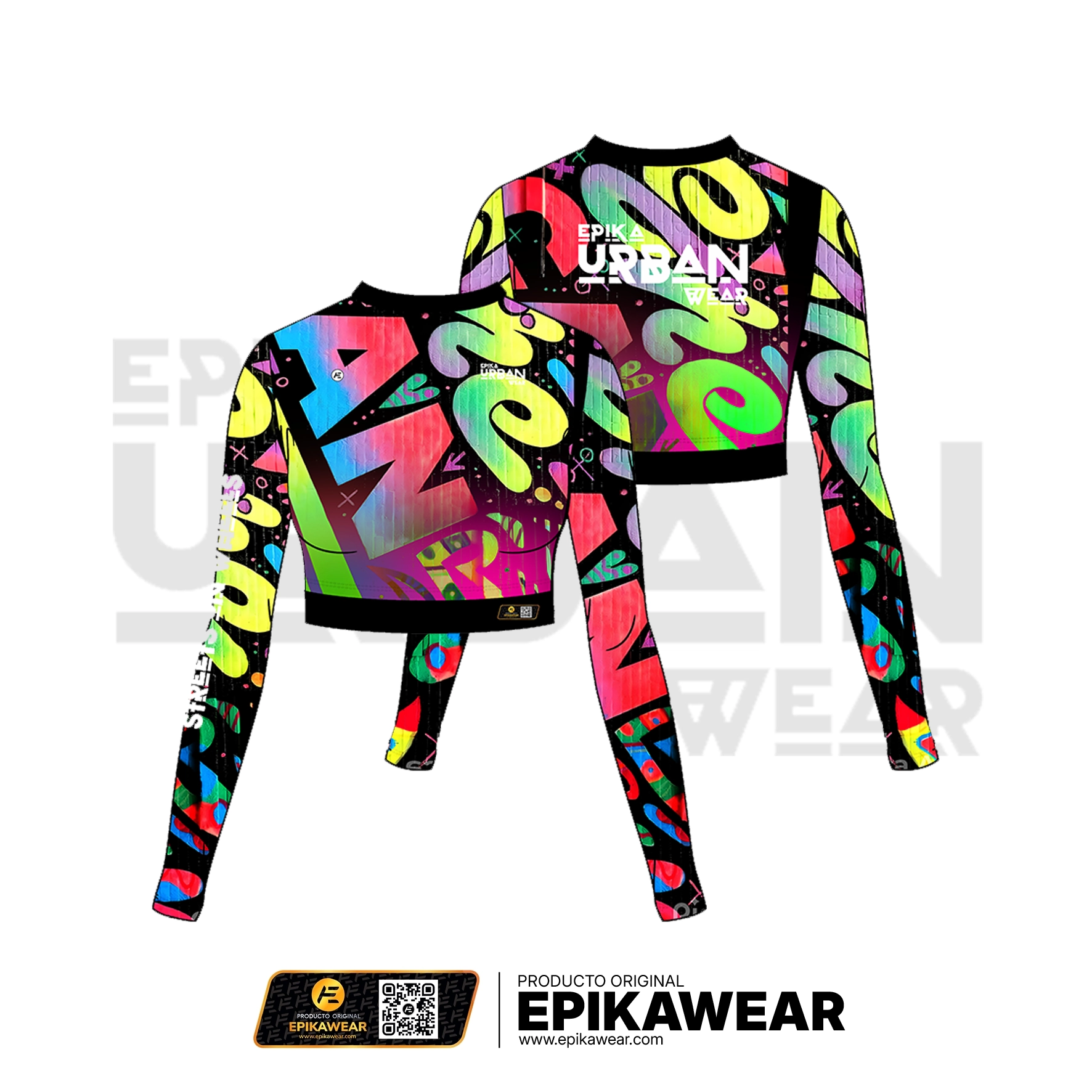 Crop Top Manga Larga Rebel Core