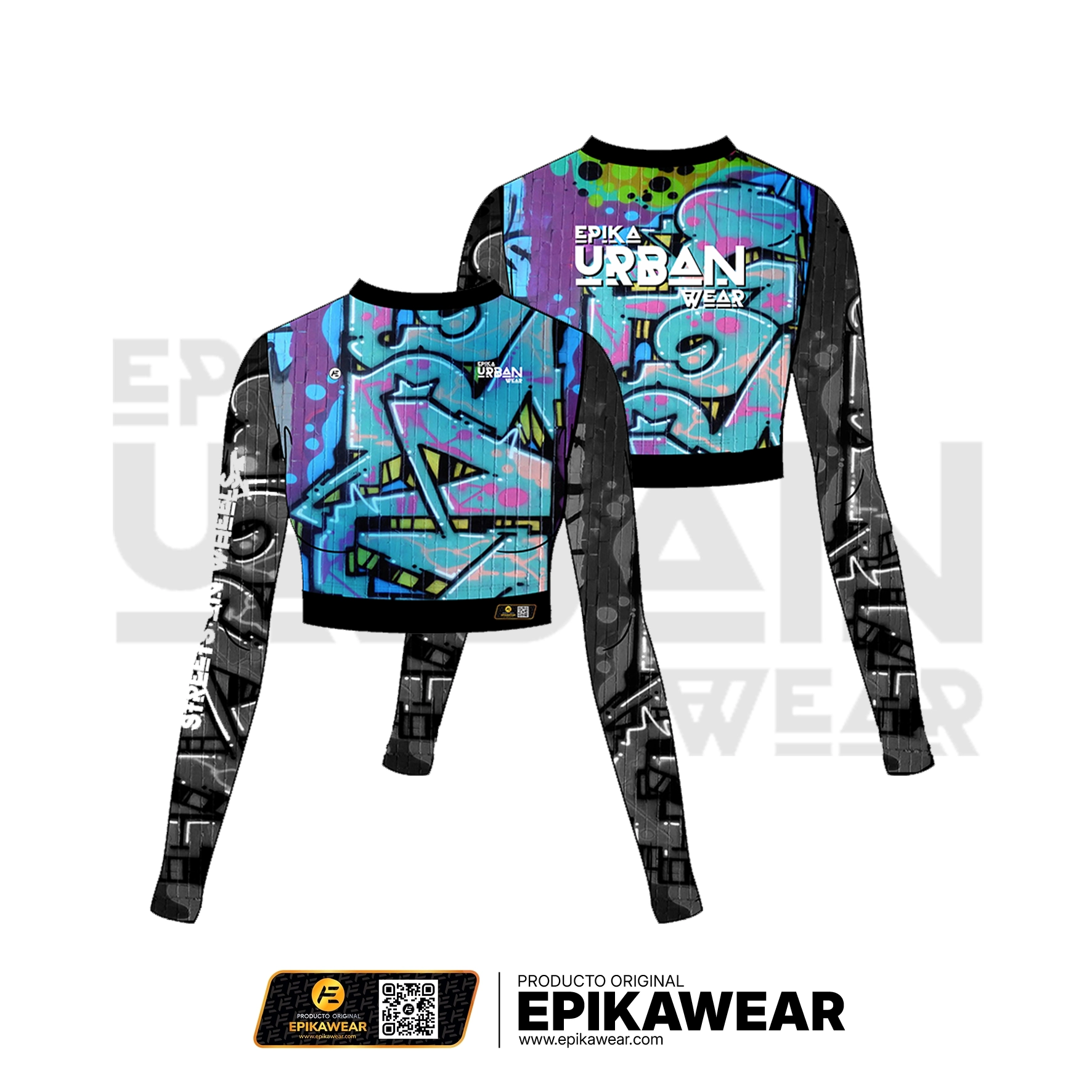 Crop Top Manga Larga Horizon Suit